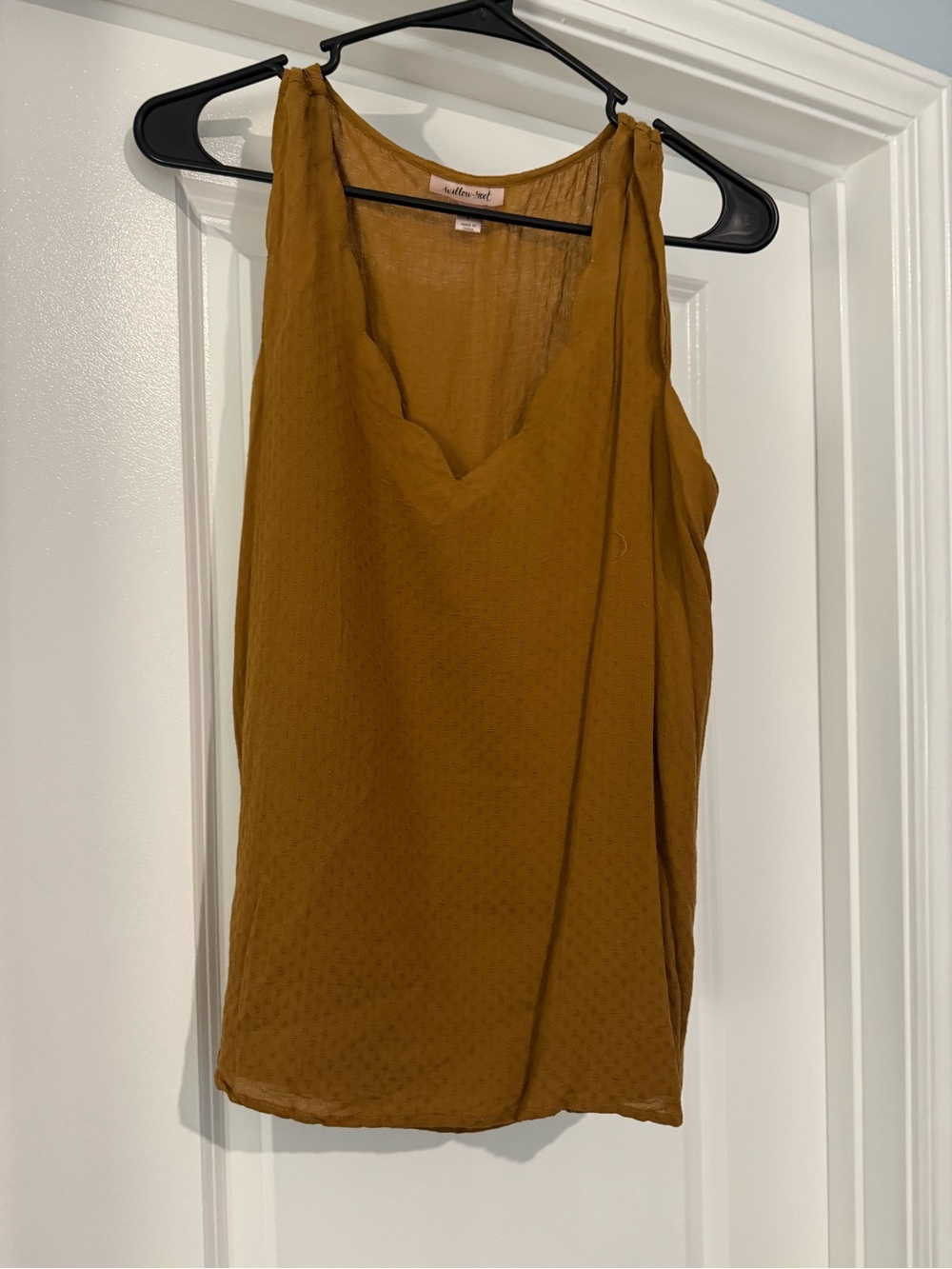 Willow Mustard V-Neck Sleeveless Camisole